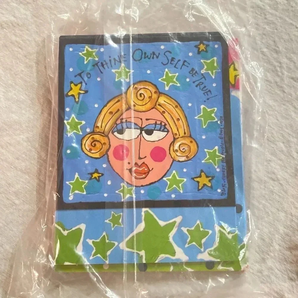 FUNNY 6/pk Leanin' Tree Friend Greeting Cards Blonde Sassy Girl Lori Wiseman NIP